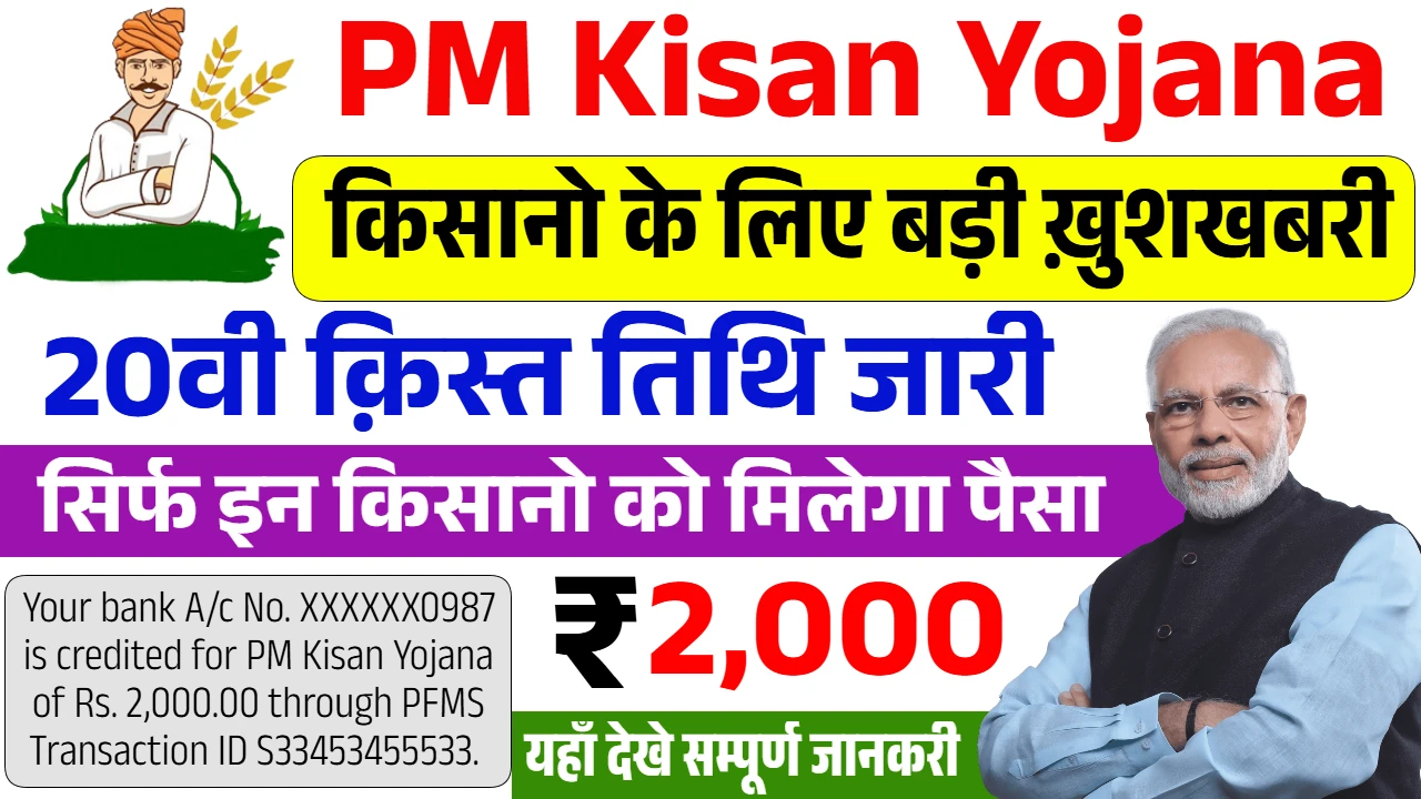 PM Kisan Yojana 20th Installment